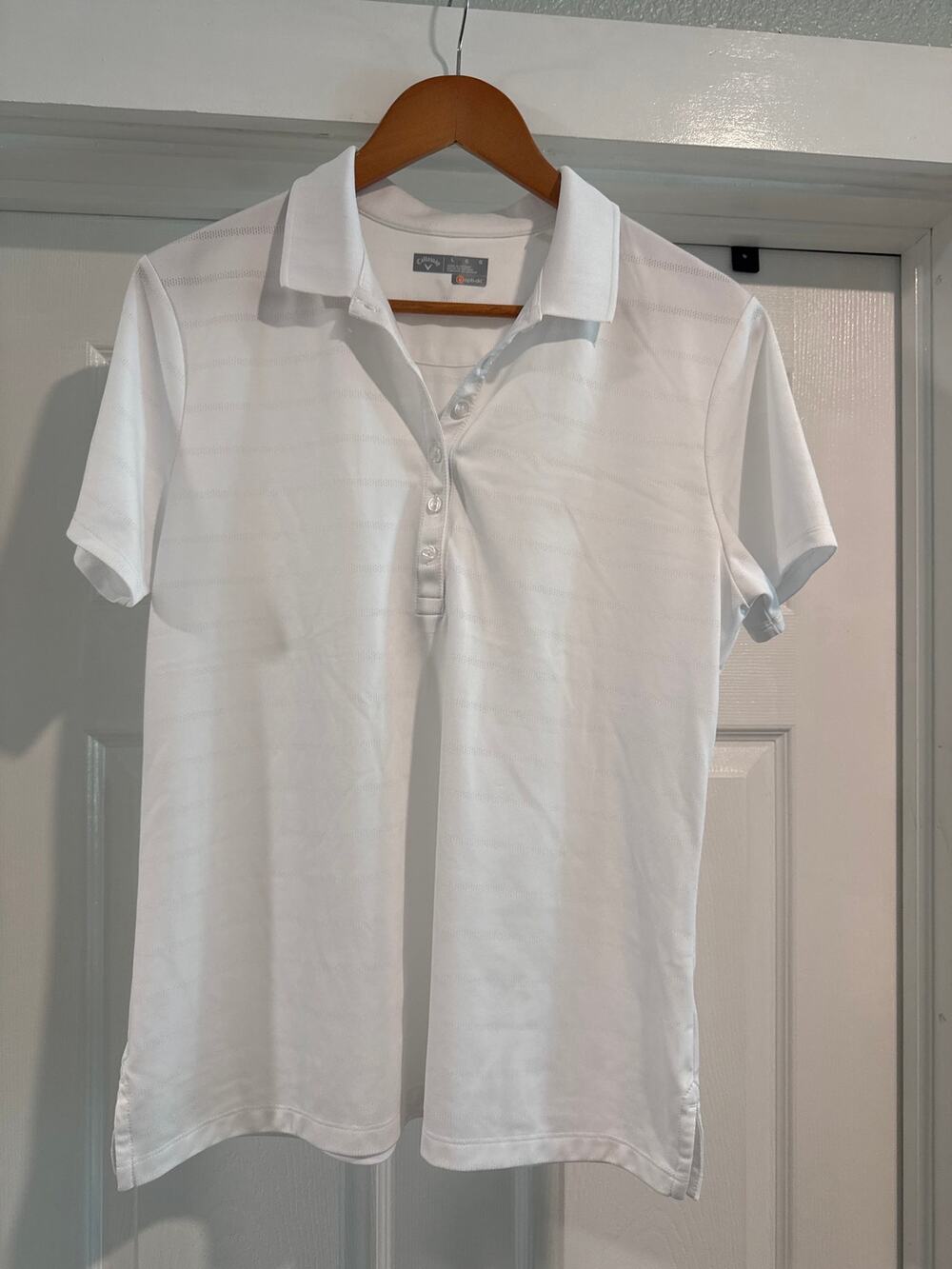 Callaway Opti-Dri White Polo Women's Size Large